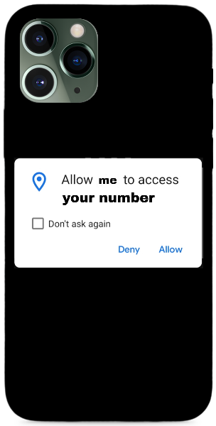 Allow me to access your number