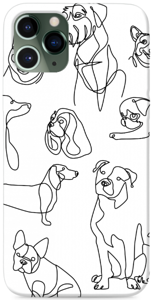 Dogs Line Art