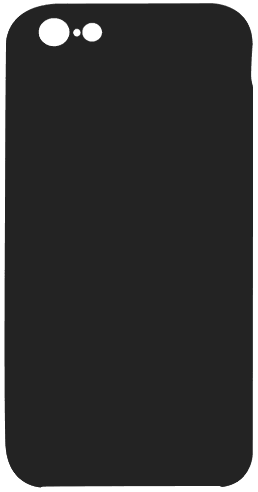 Apple iPhone 6 szilikon tok kameravédővel matt fekete