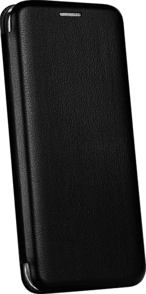 Huawei Y6P oldalra nyíló mágneses flipes bőrtok prémium minőség fekete