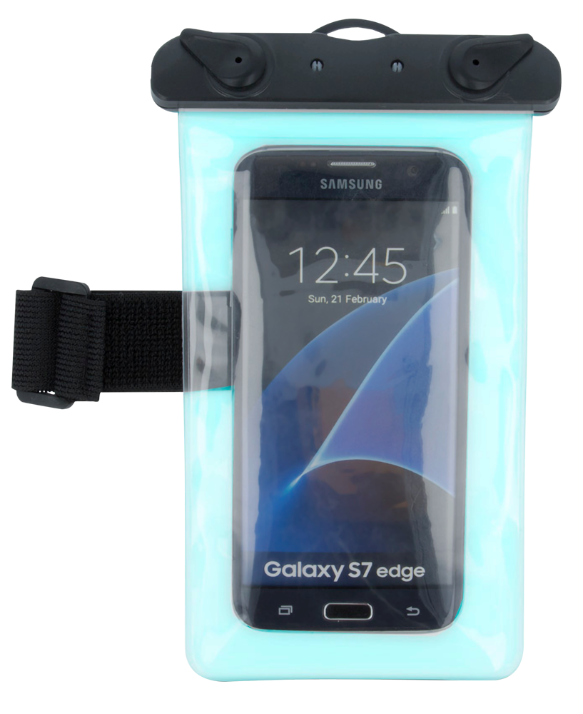 Motorola Moto G5s Plus vízálló tok univerzális, karszalaggal kék