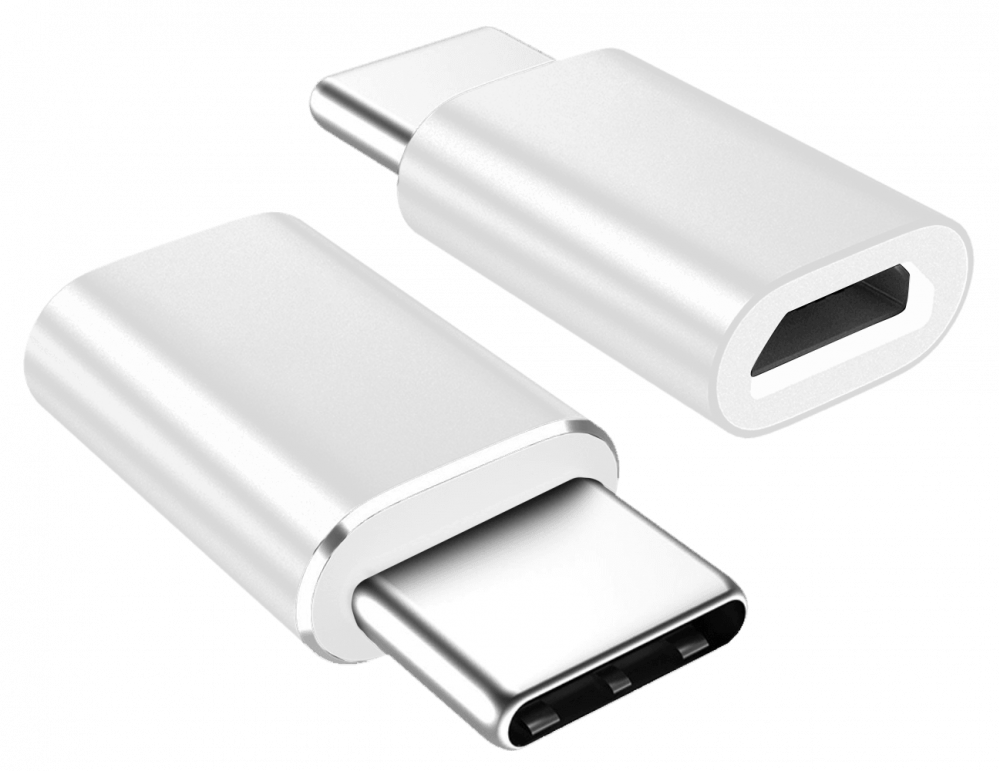 LG K4 2017 átalakító adapter micro USB csatlakozóról TYPE-C csatlakozóra fehér