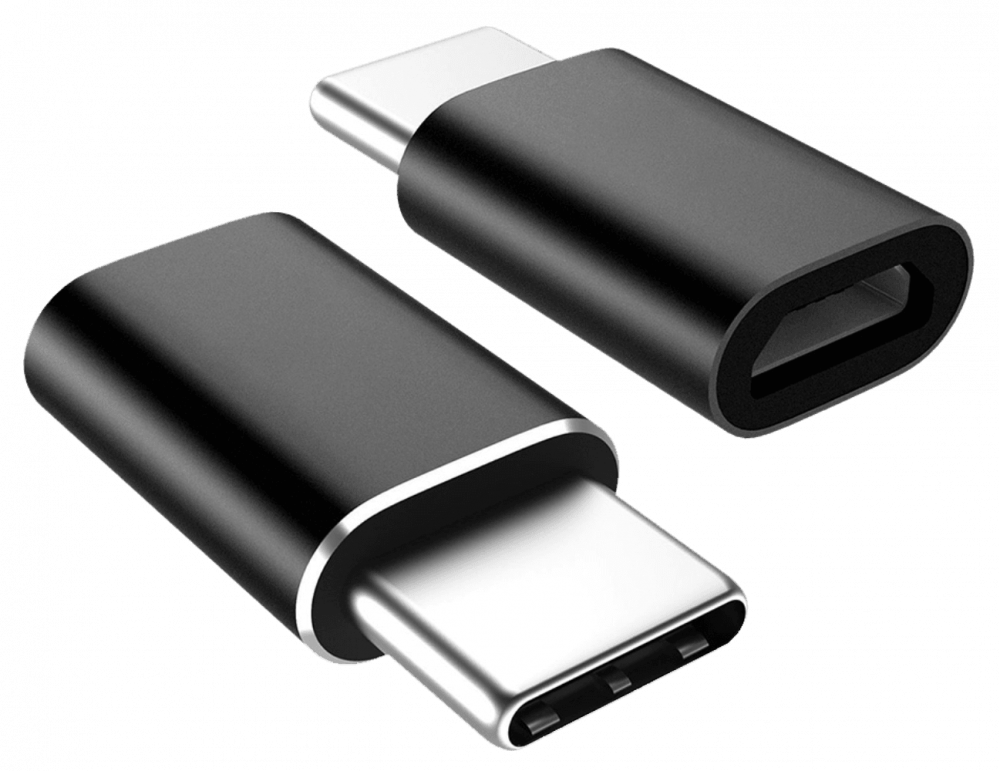 Nokia 3 átalakító adapter micro USB csatlakozóról TYPE-C csatlakozóra fekete