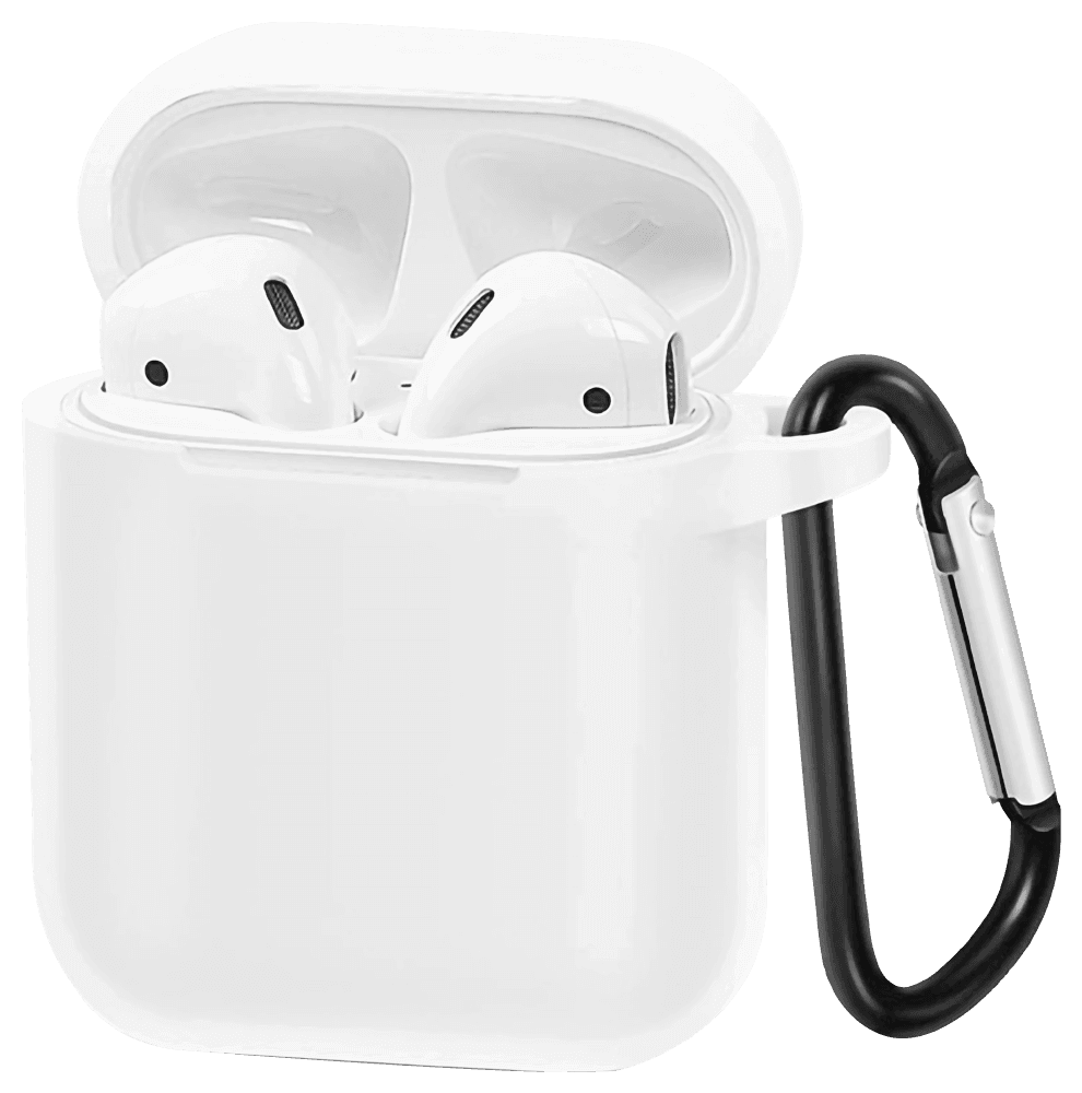 Apple iPhone XS Max 1. generációs AirPod töltő szilikon tok fehér