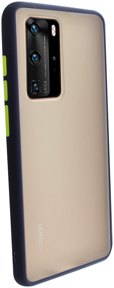 Huawei P40 Pro kemény hátlap Vennus Button Bumper sötétkék