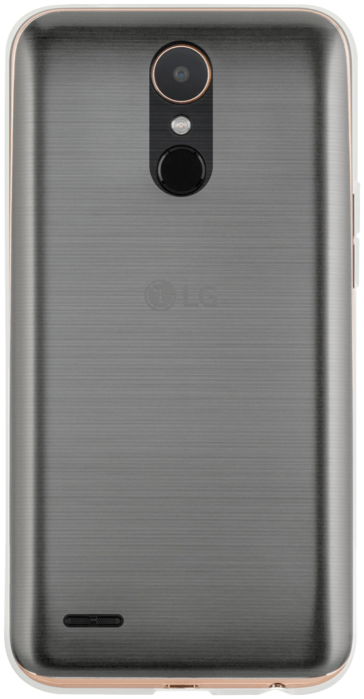 LG K10 2017 (M250N) szilikon tok matt-fényes keret átlátszó