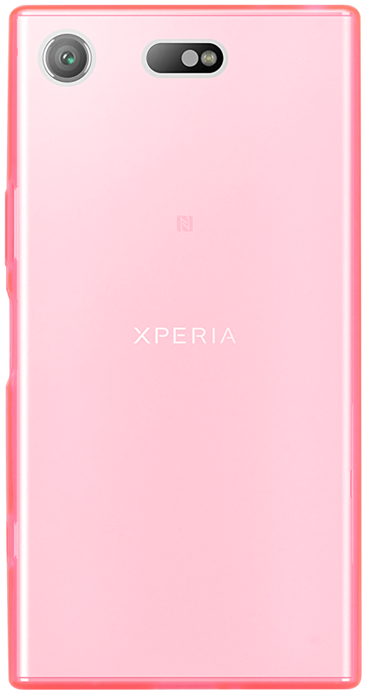 Sony Xperia XZ1 Compact (G8441) szilikon tok matt-fényes keret rózsaszín