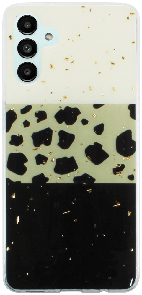 Samsung Galaxy A13 5G (SM-A136) kemény hátlap Gold Glam Leopard