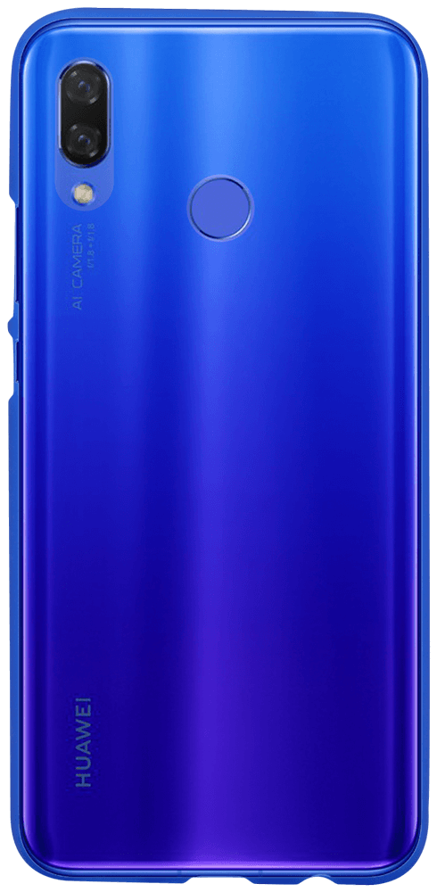 Huawei P Smart Plus (Nova 3i) szilikon tok matt-fényes keret kék