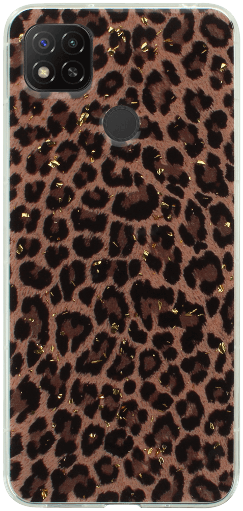 Xiaomi Redmi 9C kemény hátlap Gold Glam Leopard