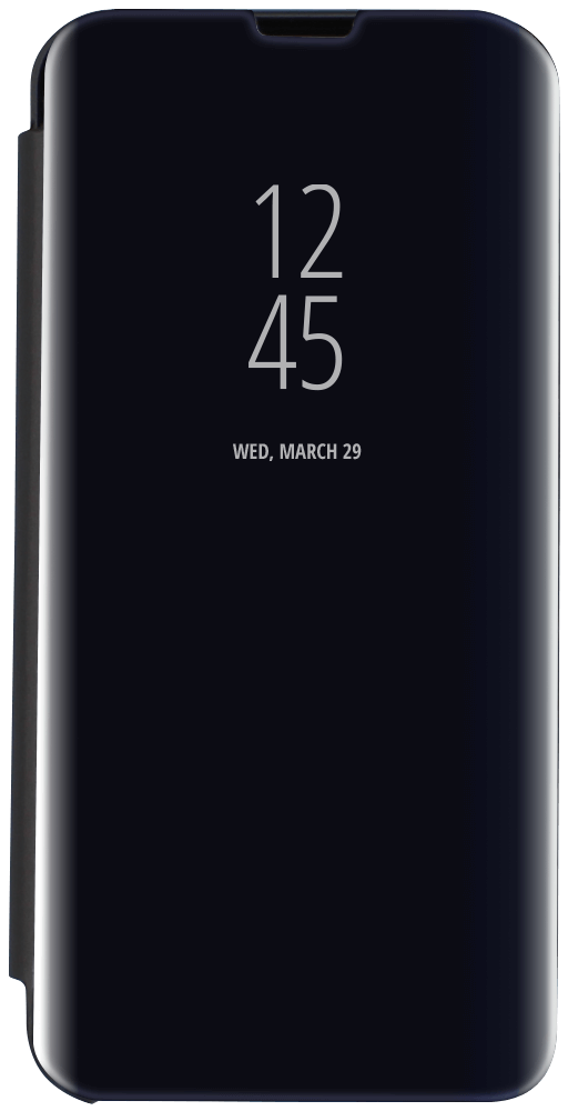 Samsung Galaxy A22 5G (SM-A226B) oldalra nyíló flipes bőrtok Smart Clear View fekete