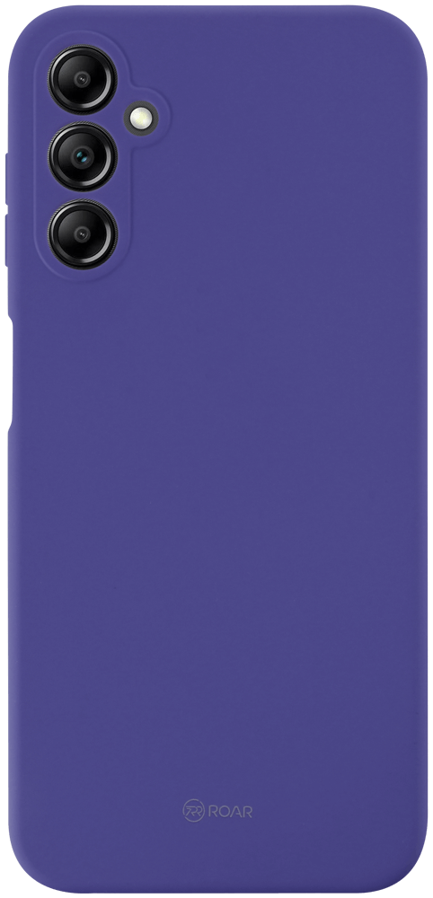 Samsung Galaxy A14 (SM-A145R) szilikon tok gyári ROAR kameravédővel lila