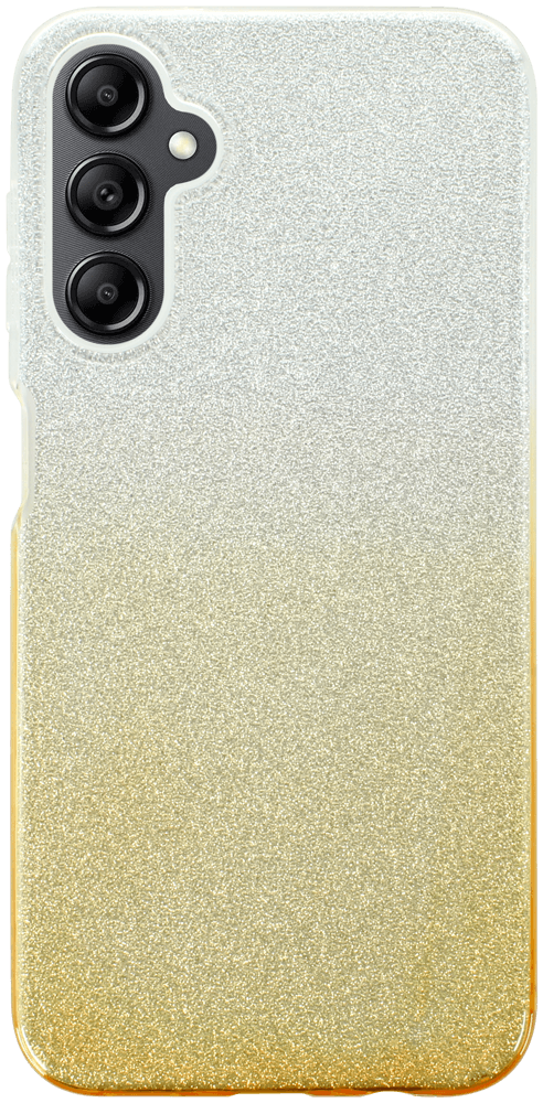Samsung Galaxy A14 5G (SM-A146P) szilikon tok csillogó hátlap arany/ezüst