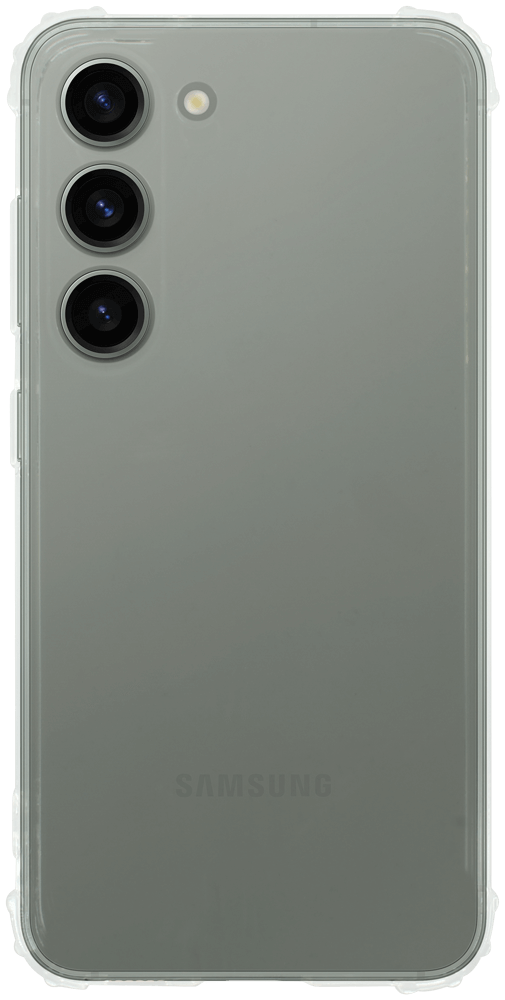 Samsung Galaxy S23 (SM-S911B) szilikon tok közepesen ütésálló légpárnás sarok kameravédővel átlátszó