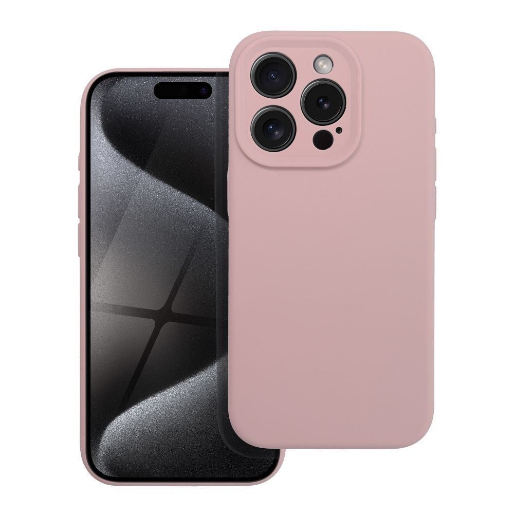 SILICONE Tok iPhone 16 Pro Max-hoz babarózsaszín kivitelben