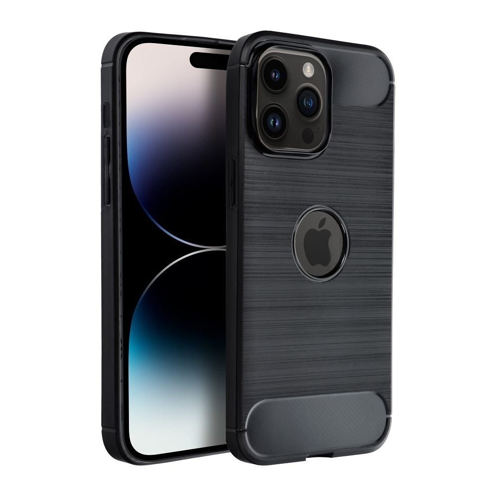 CARBON Tok iPhone 14 Pro-hoz – Fekete Elegancia és Védelem