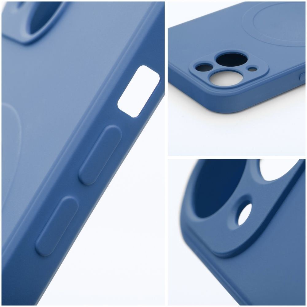 SILICONE MAG COVER tok – MagSafe Kompatibilis iPhone 12-hez, kék