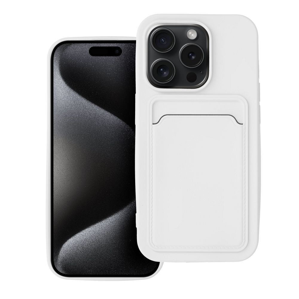 CARD Tok iPhone 15 Pro-hoz – Elegáns Fehér Kivitelben