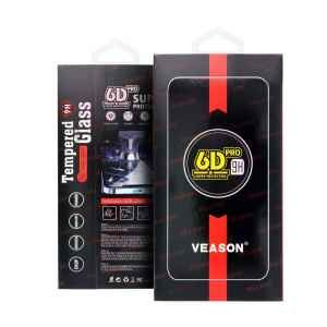 6D Pro Veason Glass – iPhone 15 Plus-hoz, Fekete Kerettel